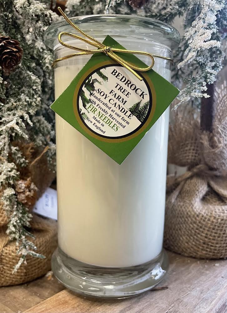 Glass jar candle fir needle nat 21oz