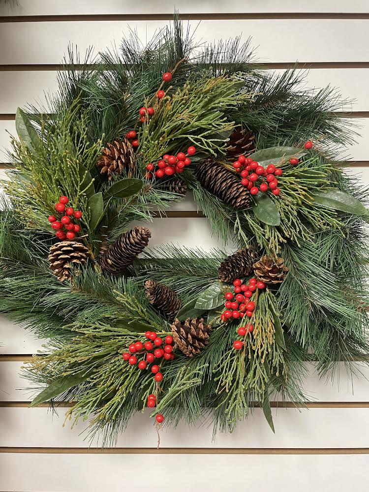 24' mixed w/cones & berries