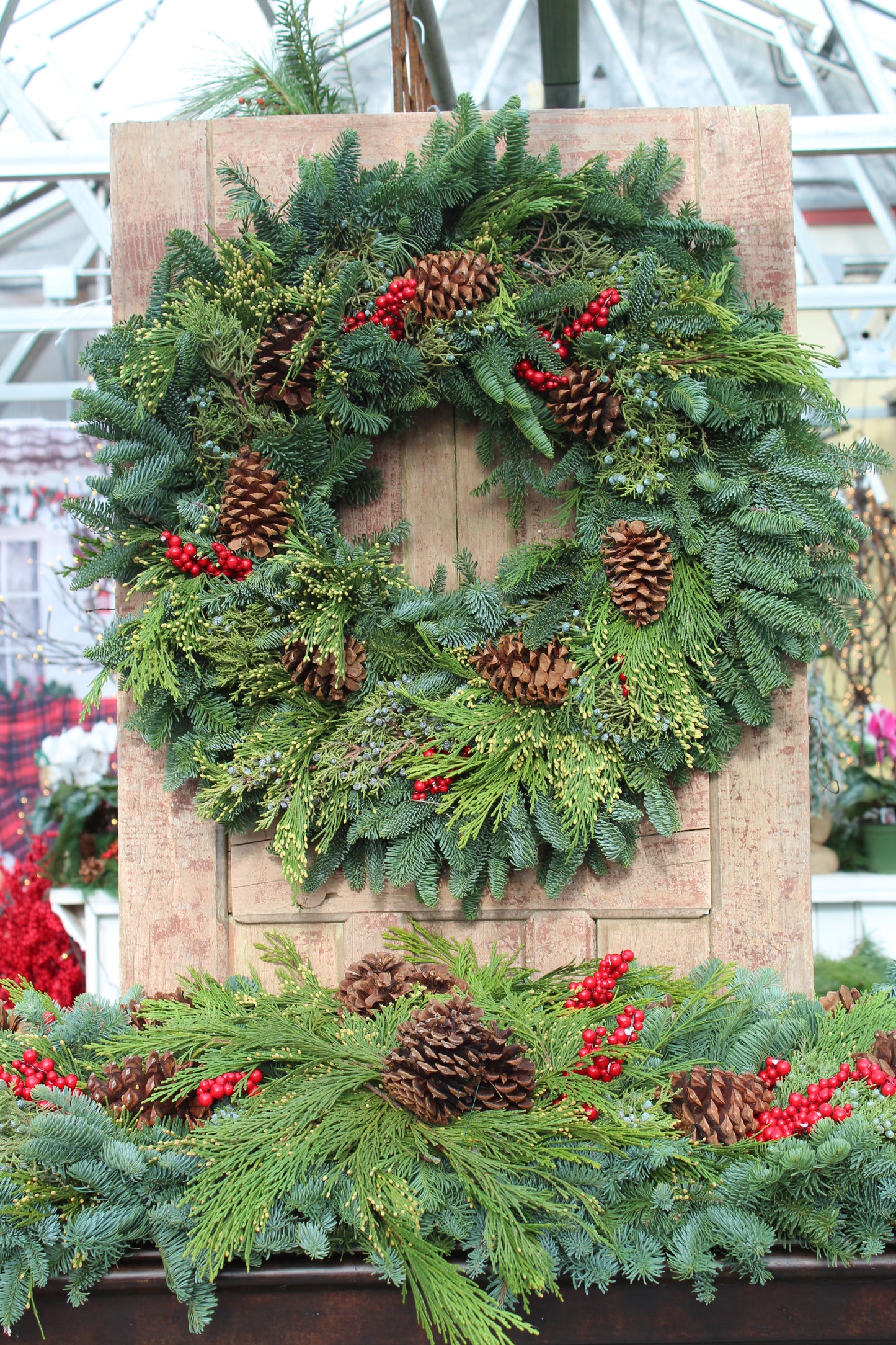 14' Canella Cone Wreath