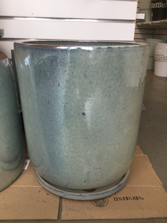 Footed planter Green 14'