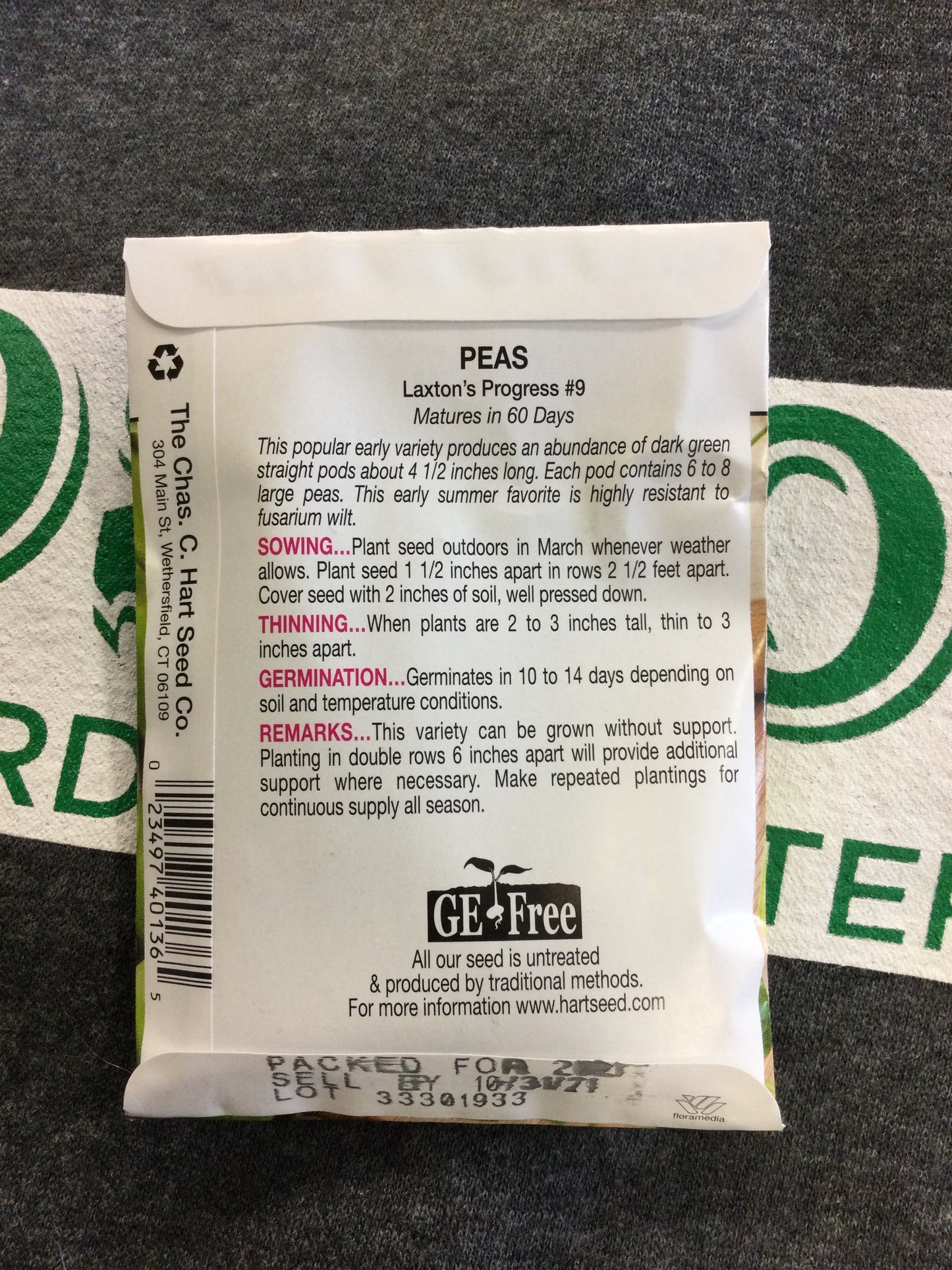 Pea Laxtons Progress
