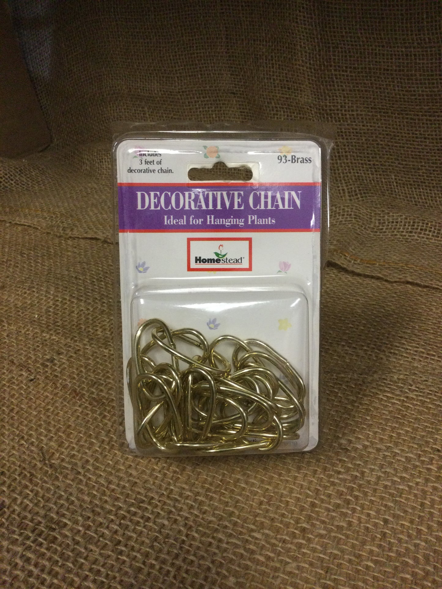 3ft Decorative Chain Brass