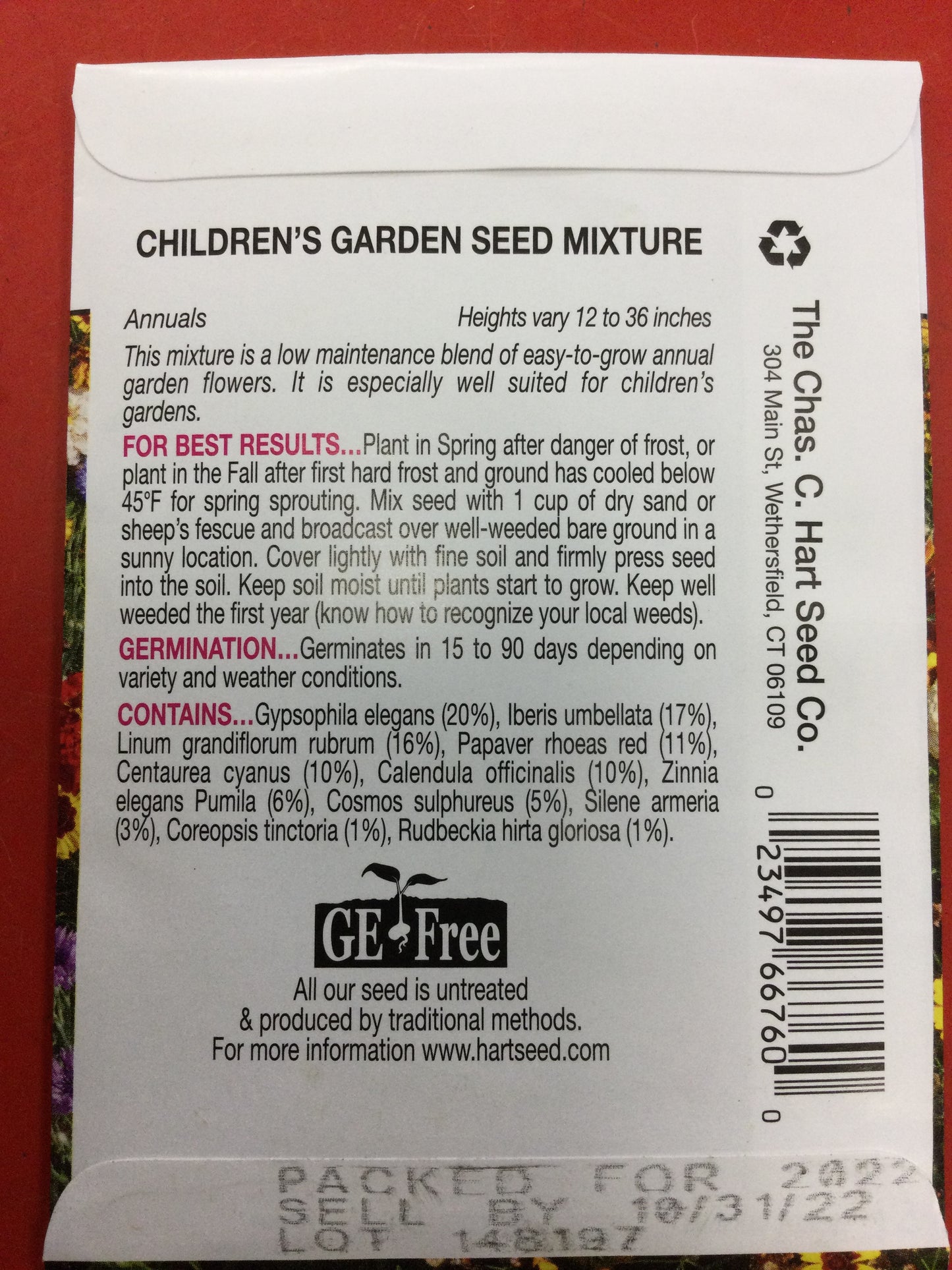 Easy care child garden mix