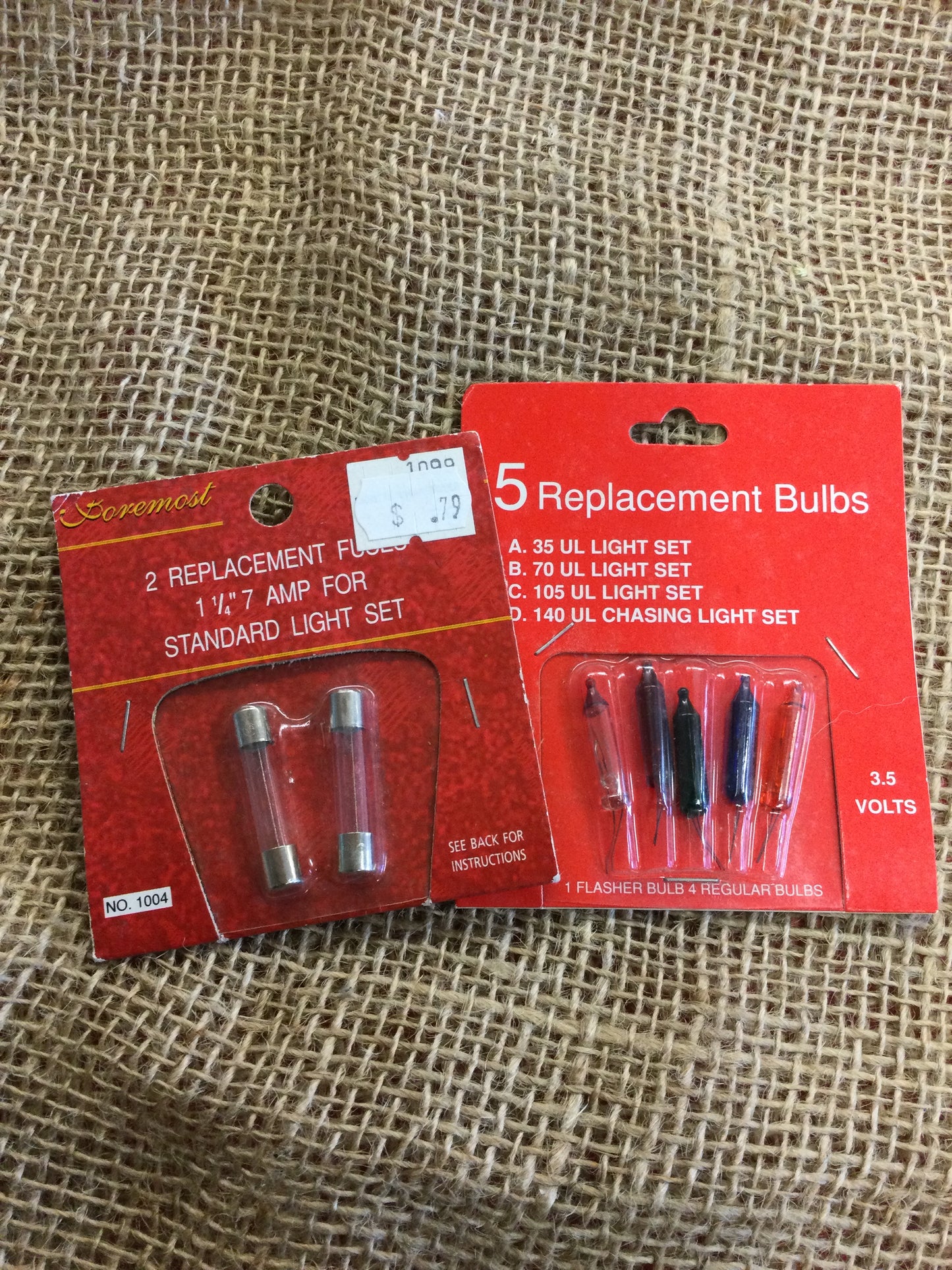 replacement bulbs/fuses