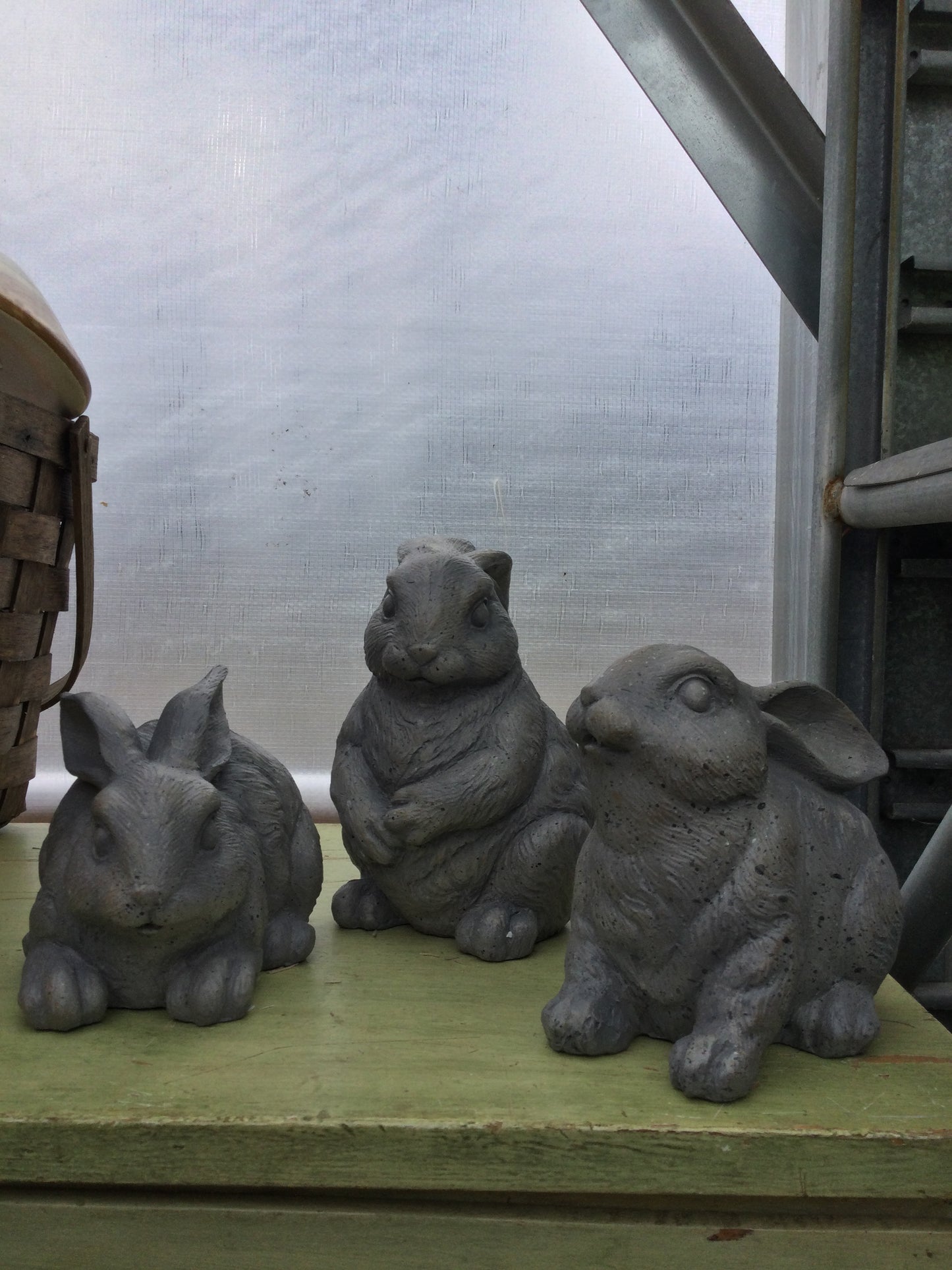 7' resin bunny figurine