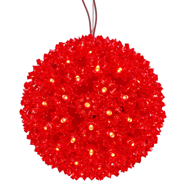 7.5' LED red sphere 100 lt