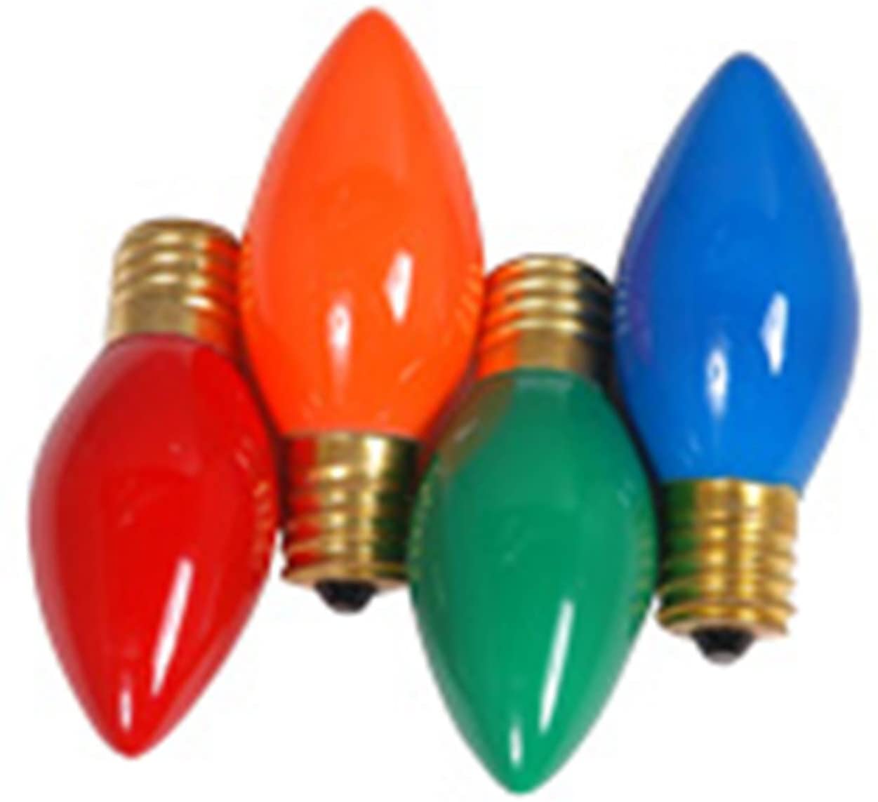 4 pk multi C9 rplmnt bulbs