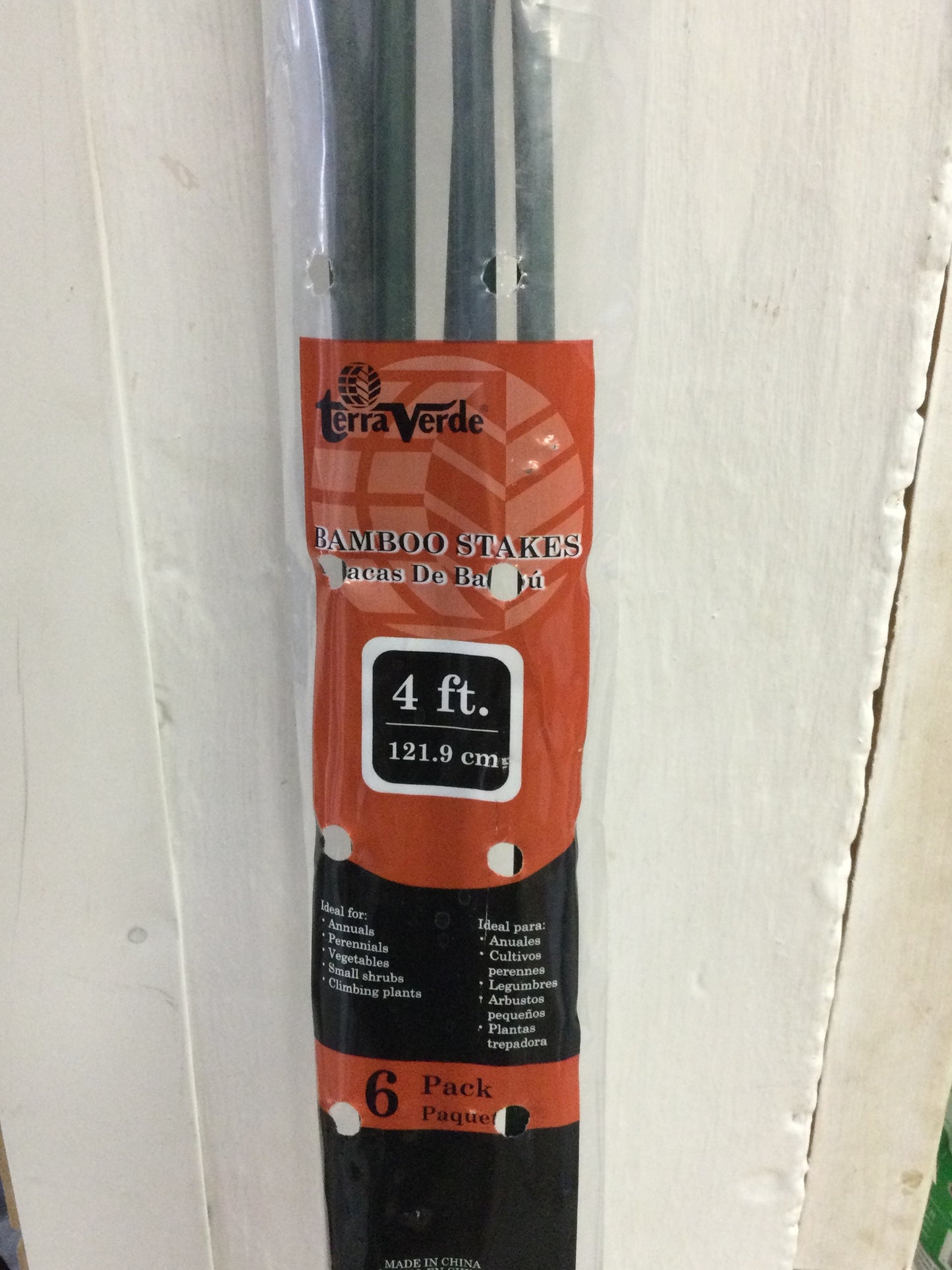 Bamboo stakes 4ft 6pk