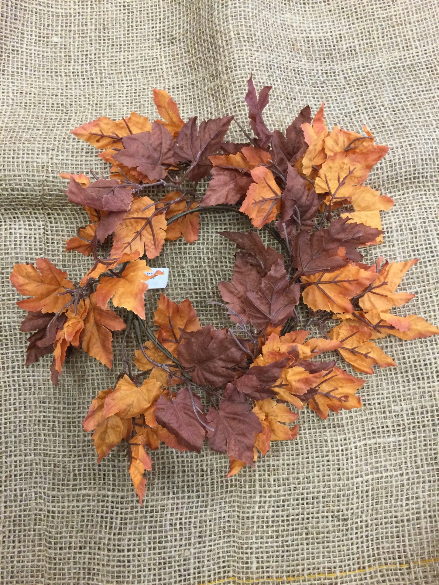 5' maple leaf candle ring