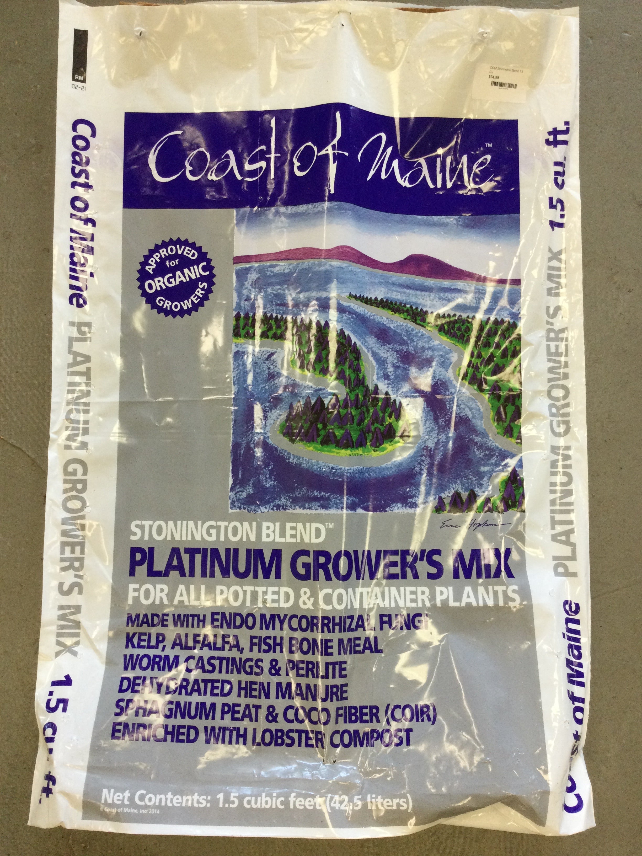coast of maine stonington blend organic potting mix COM Stonington Blend 1.5 Cu – Bosco's Garden Center