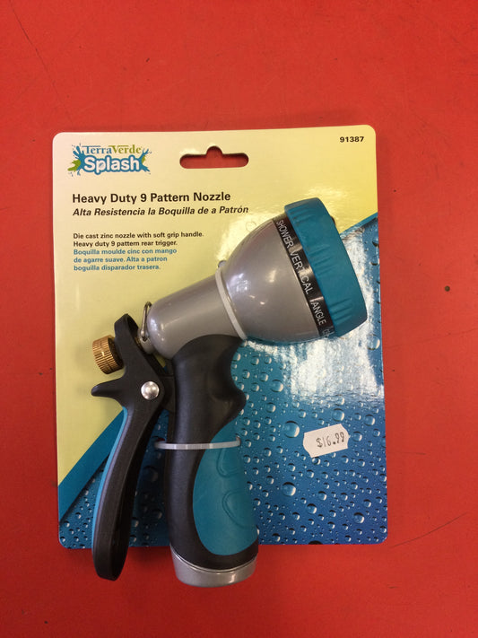 Terre Verde Heavy Duty 9 Pattern Nozzle