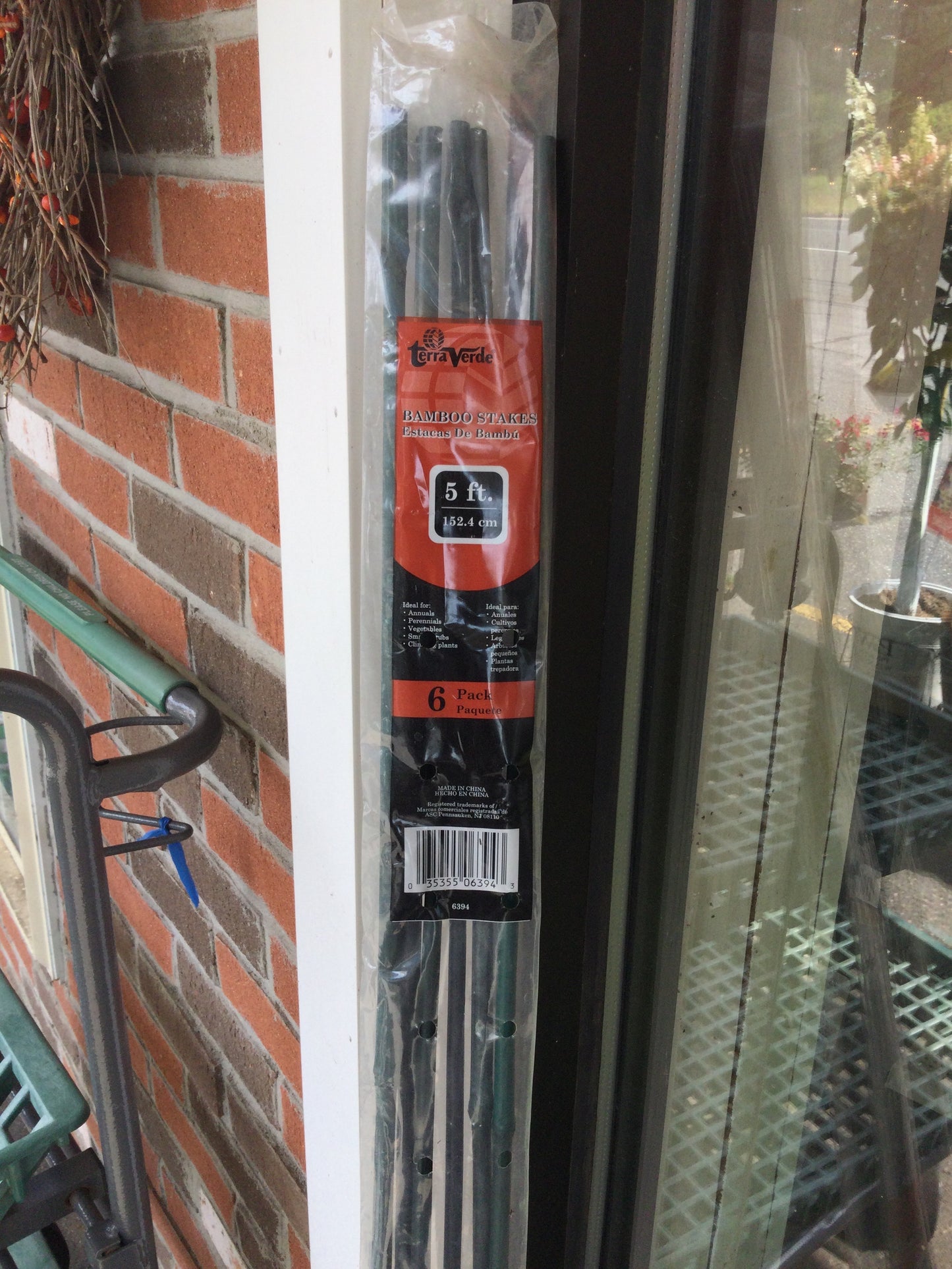 Bamboo stakes 5ft 6pk