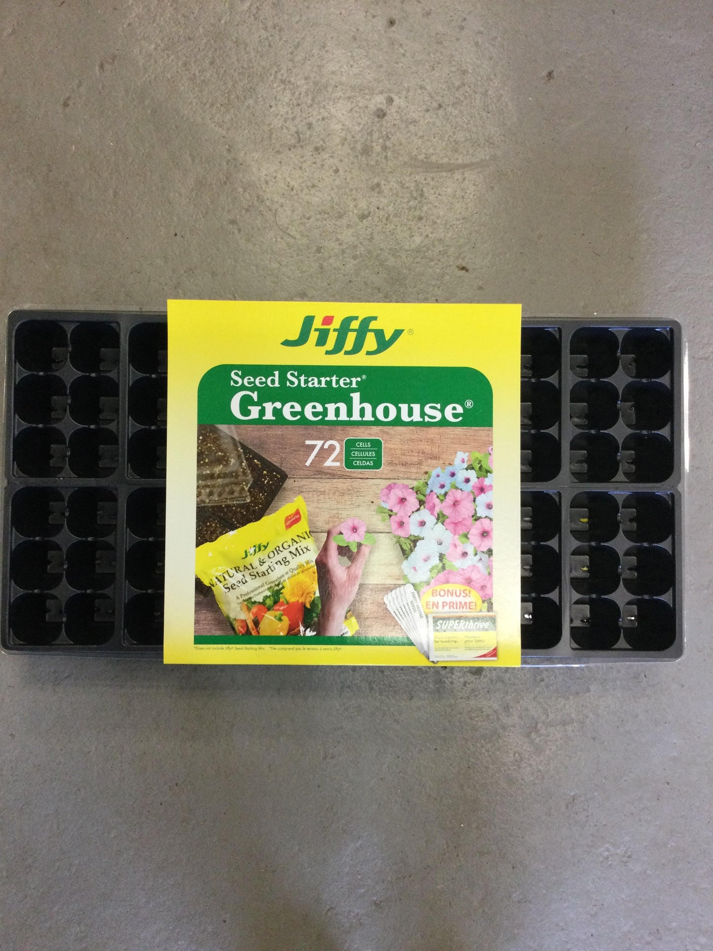 Jiffy seed starting greenhouse 72cell