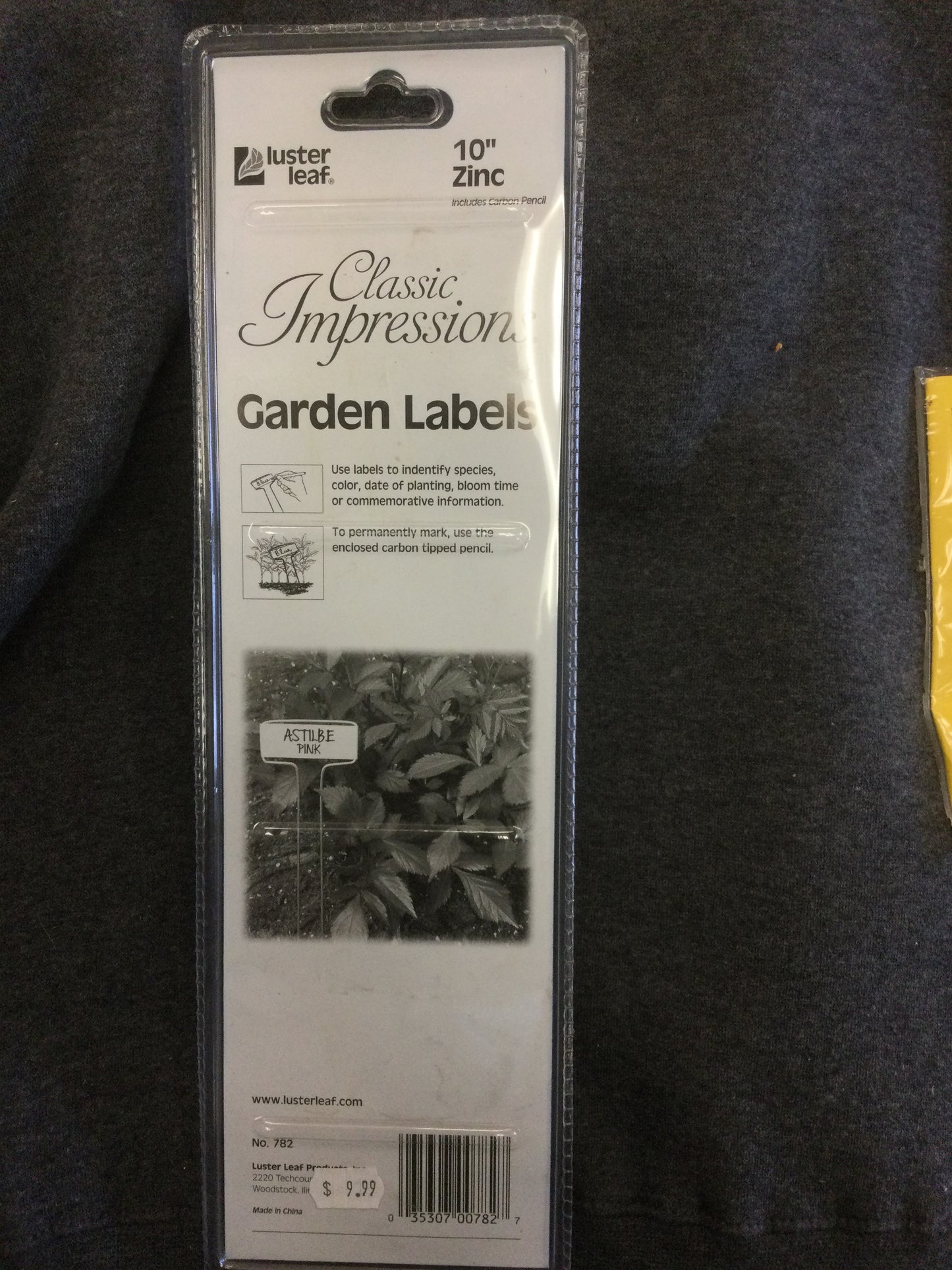 10in Zinc Plant Label 10pk