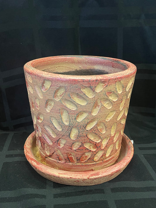 Thai Cylinder pots earth tones