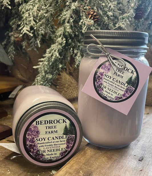 Mason jar soy candle lavender 16oz