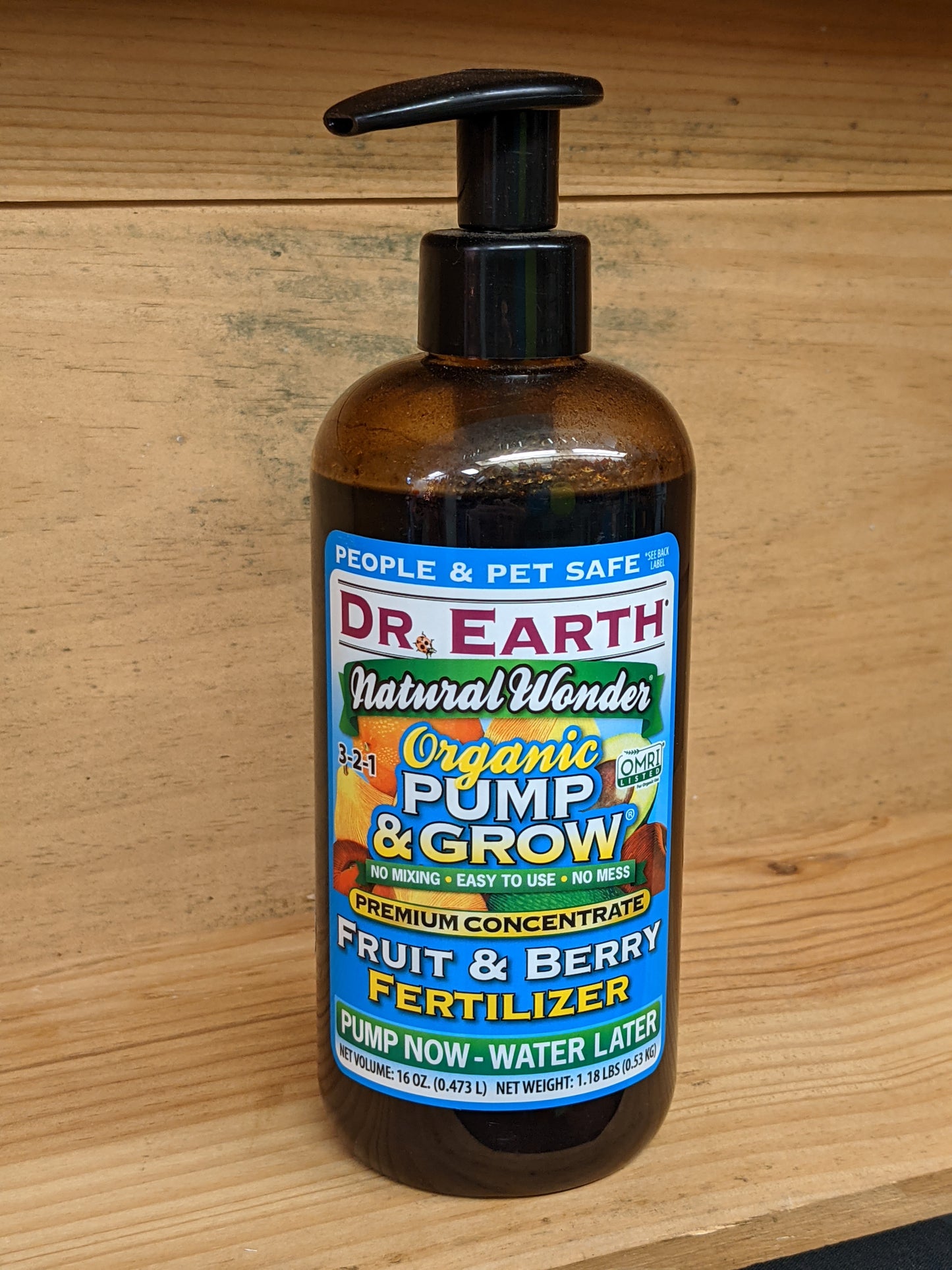 Dr earth fruit/berry pump 16oz