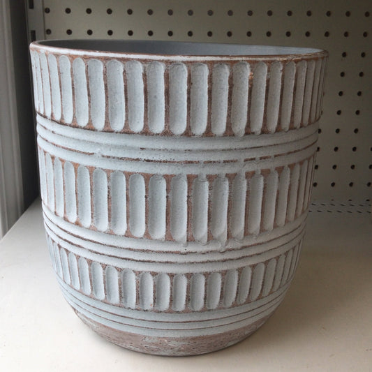Talley Egg Pot 8' Ant Wh