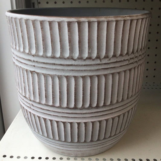 Talley Egg Pot 10' Ant Wh