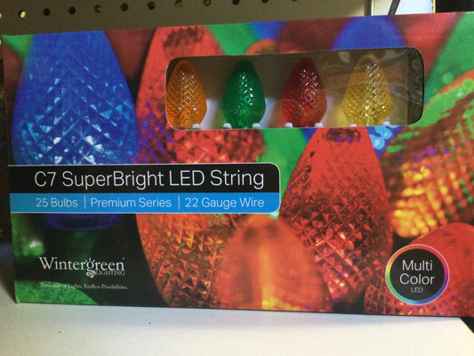 C7 LED 25 multi lights