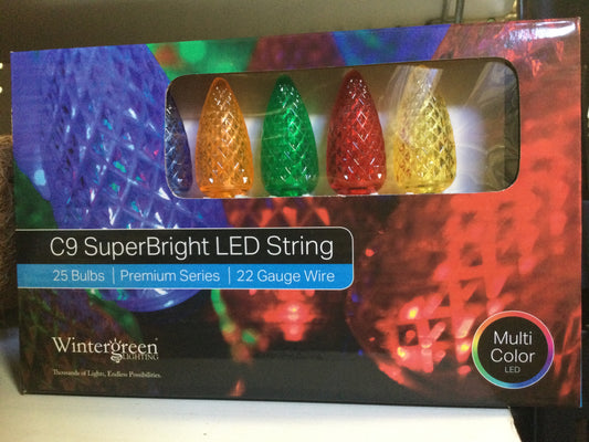 C9 LED 25 multi lights
