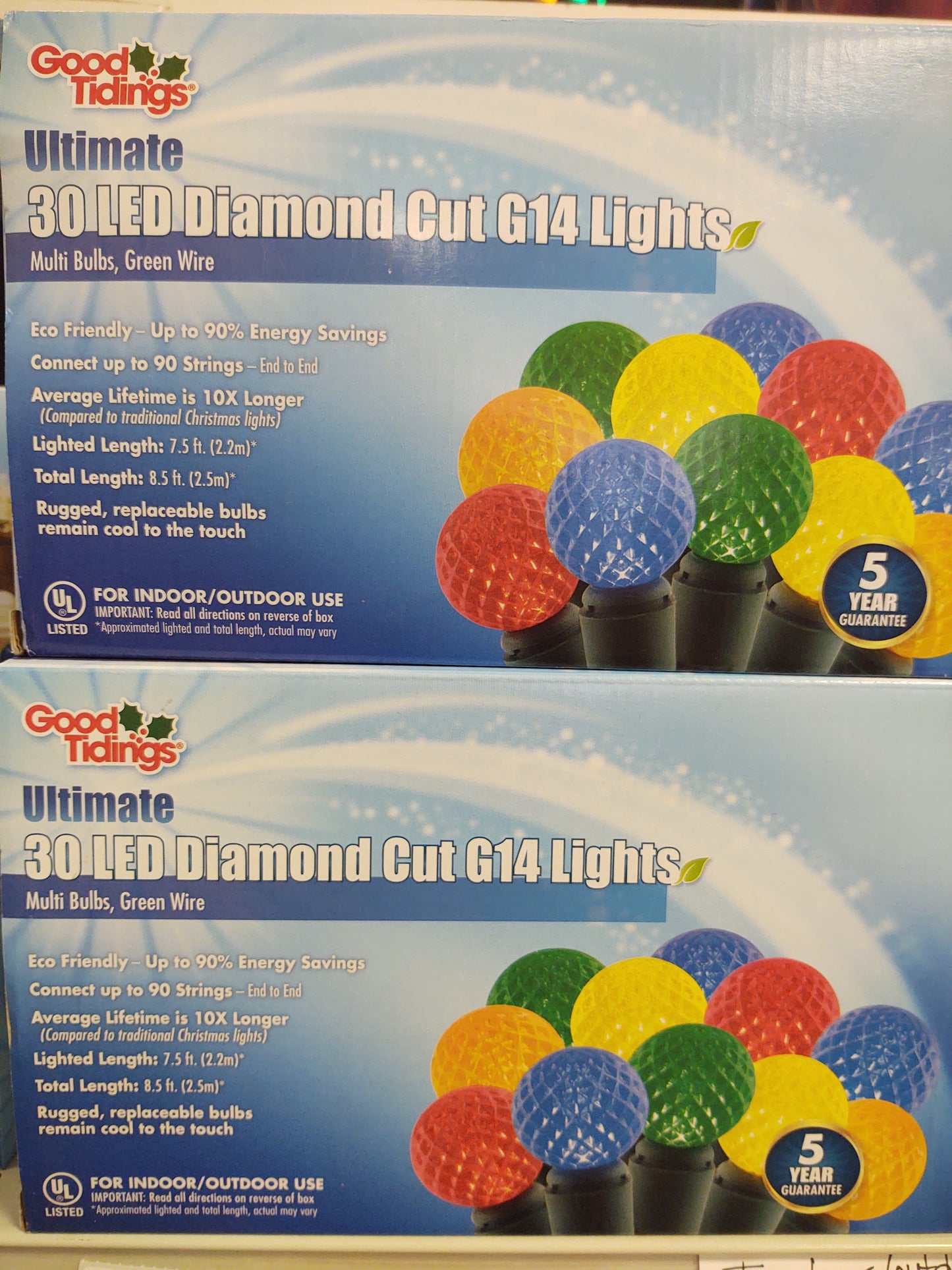 30 LED Diamond Cut G14 Light