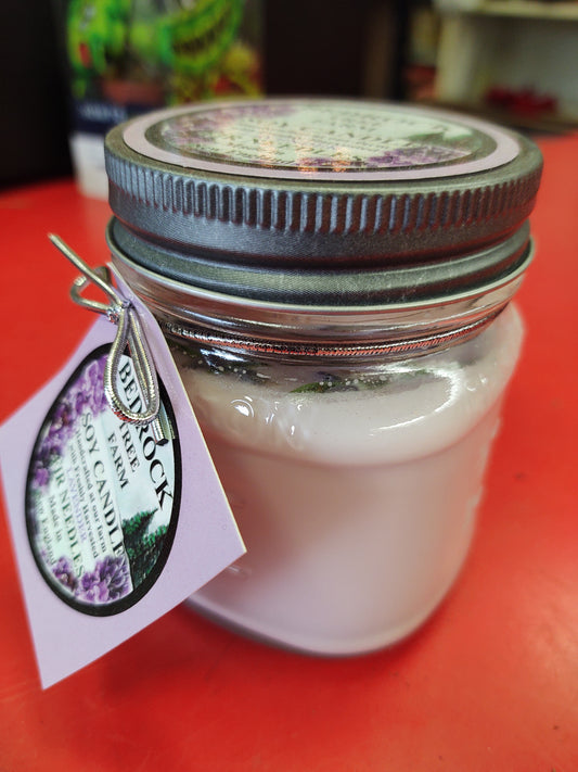 8oz soy candle mason jar lavender