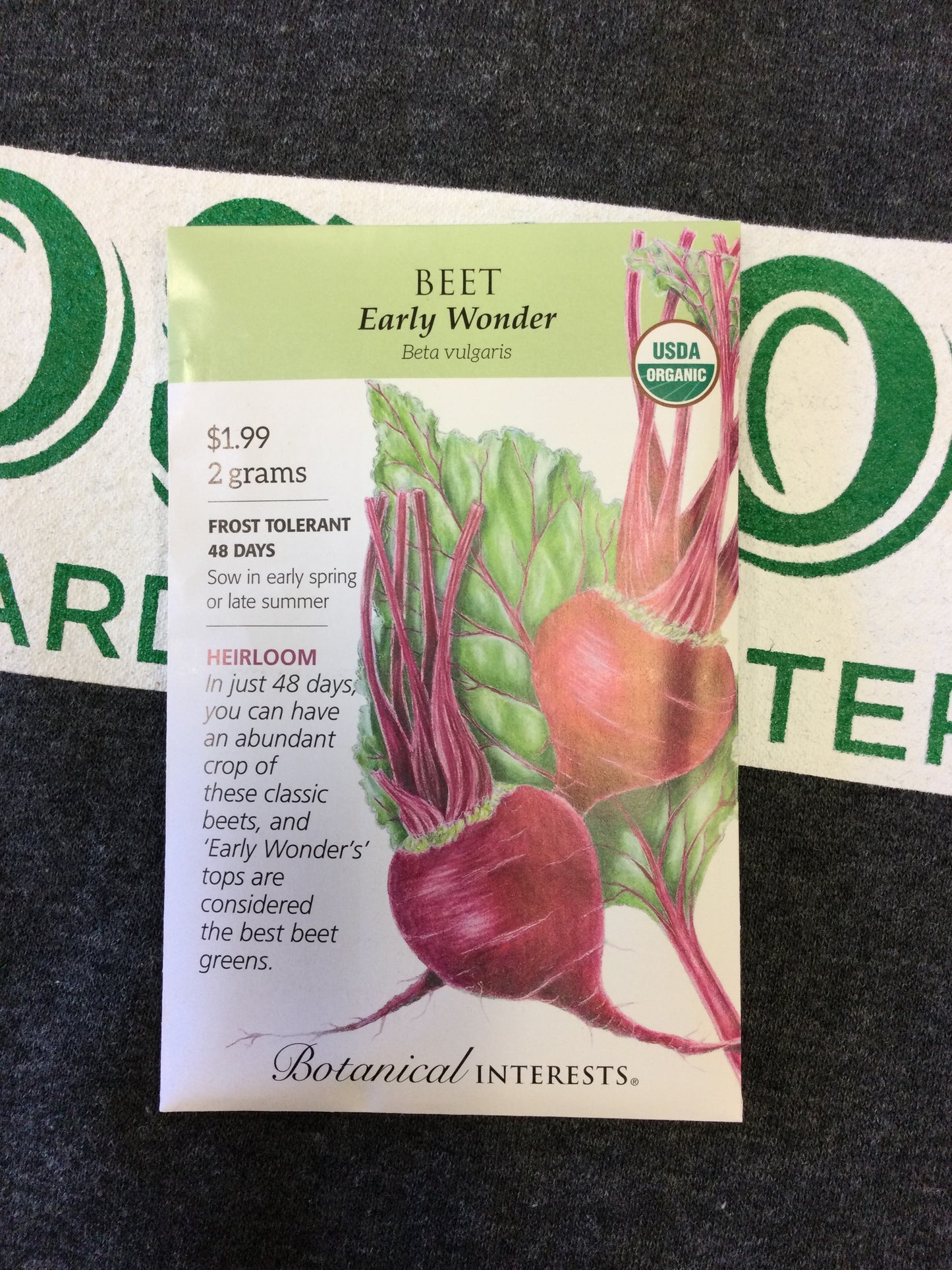 ORG Beet Early Wonder