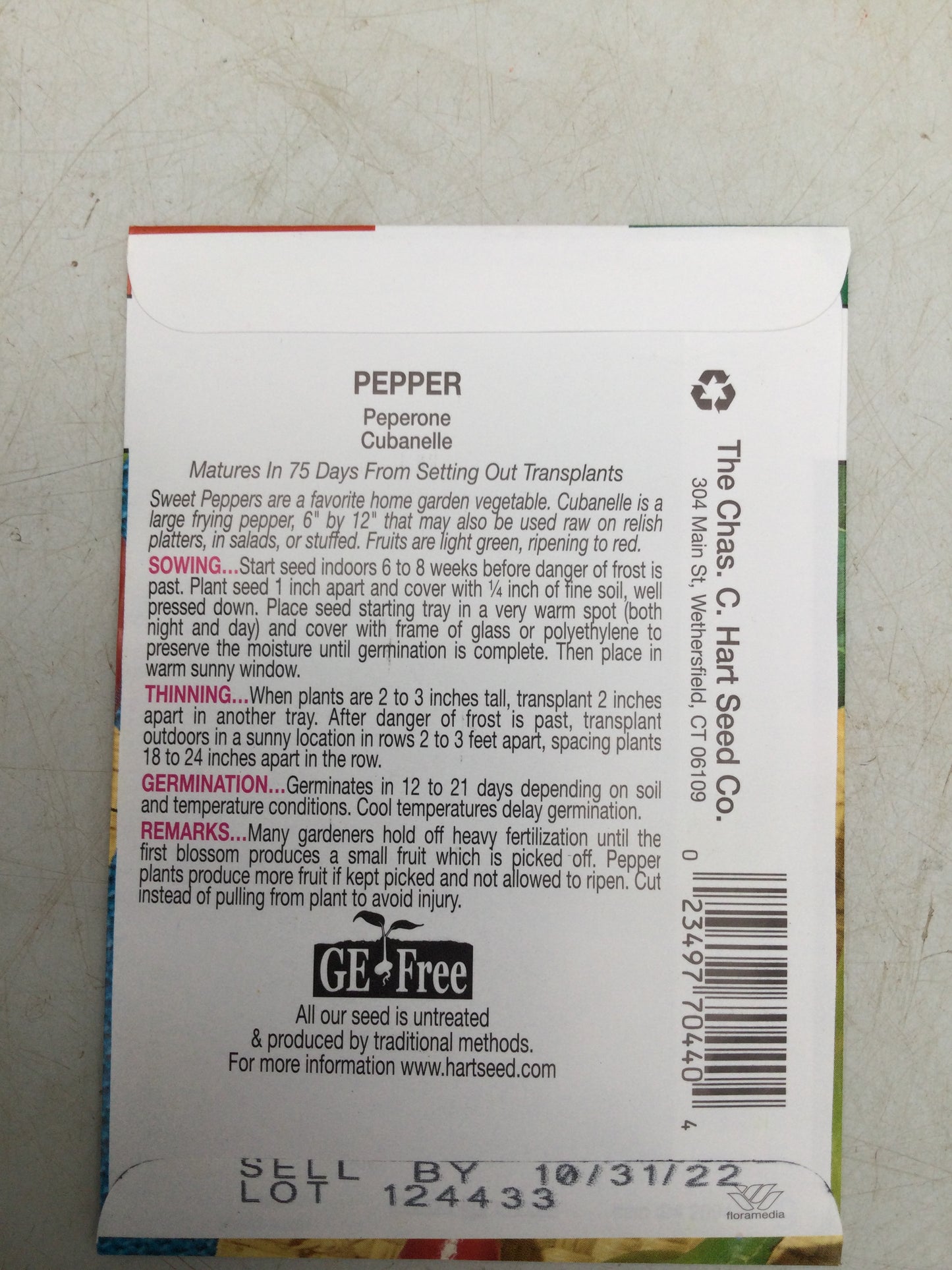 Pepper Cubanelle
