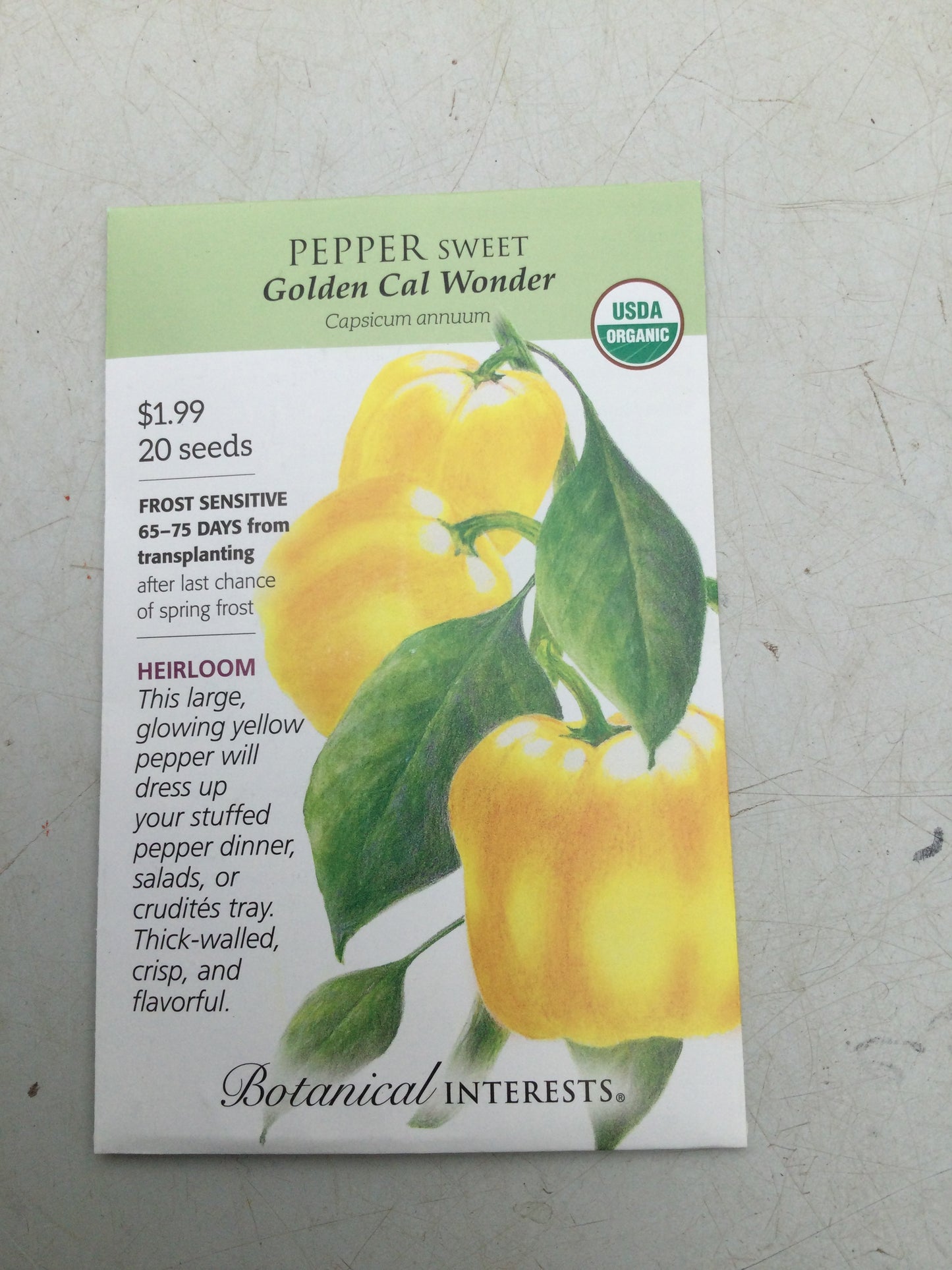Pepper Sweet Golden ORG