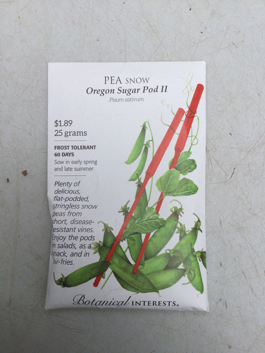 Pea snow Oregon sugar pod