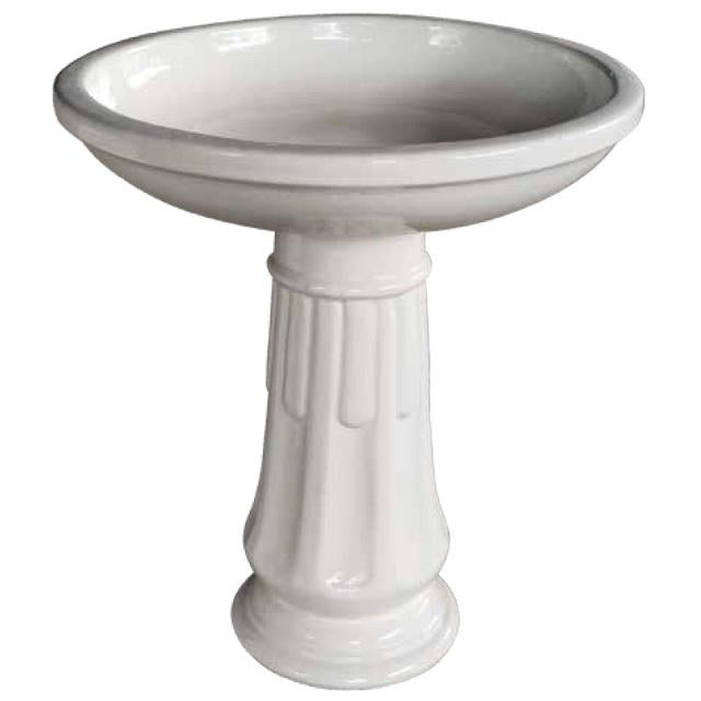 birdbath 23" white