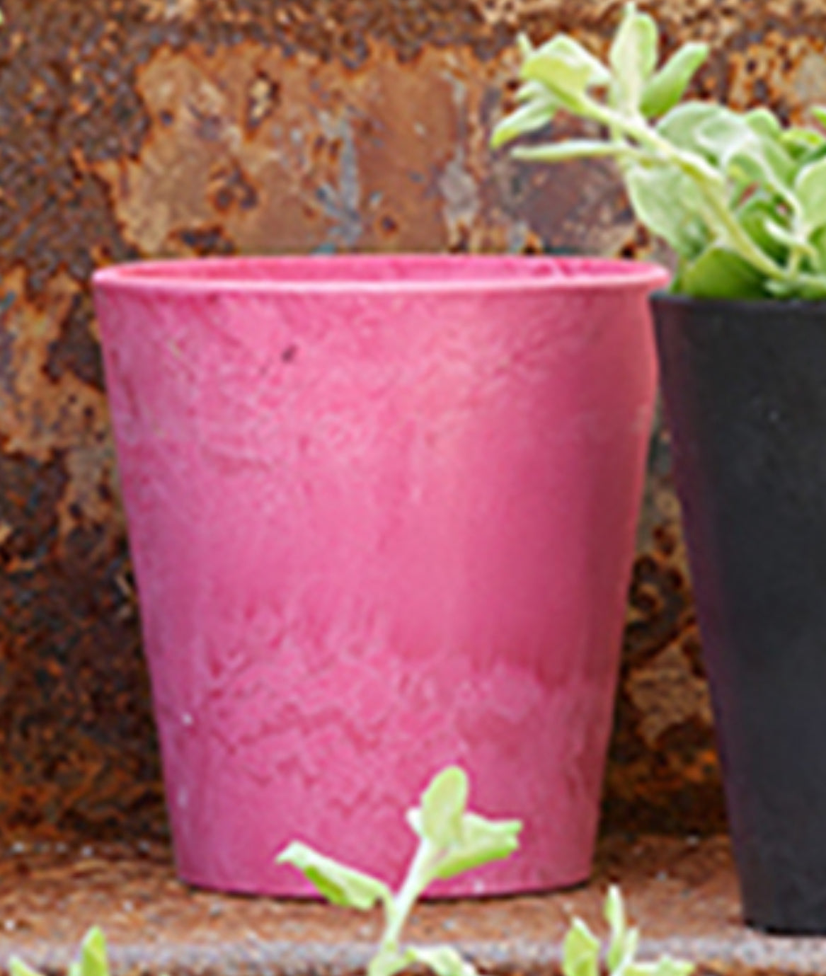 5" cache pot pink