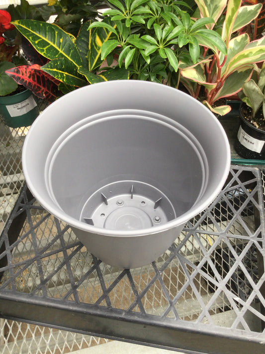 8' Eclipse rnd plntr gray