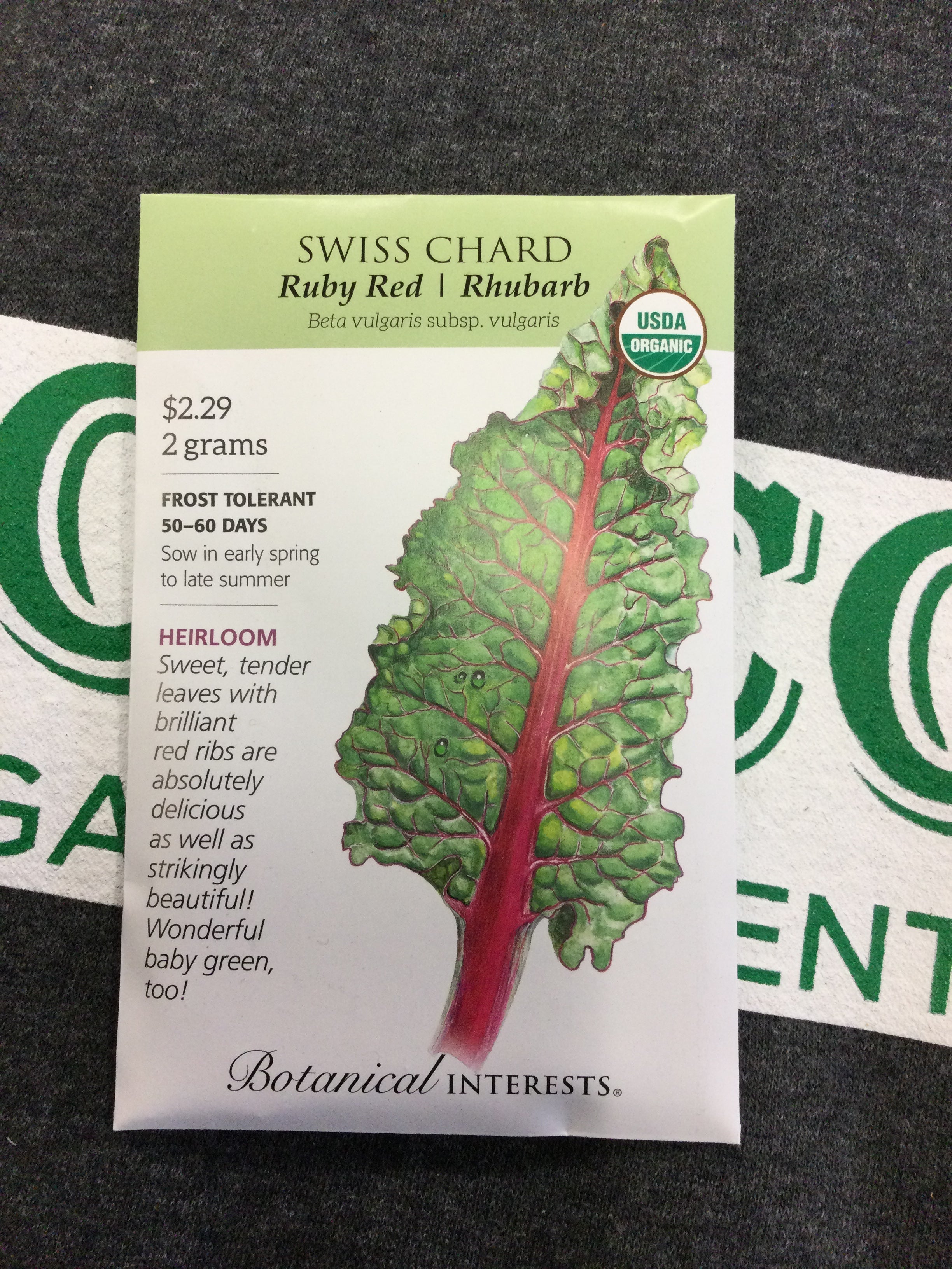 ORG Swiss Chard Ruby Red – Bosco's Garden Center