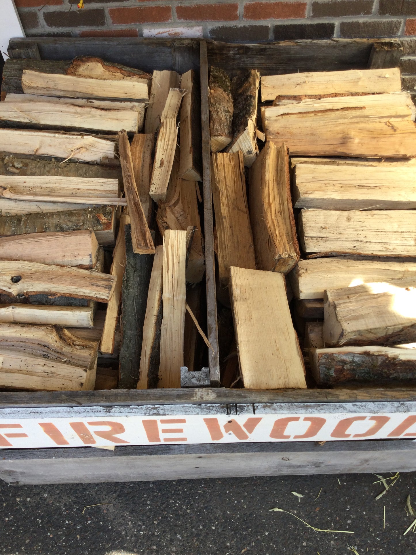 full bin firewood