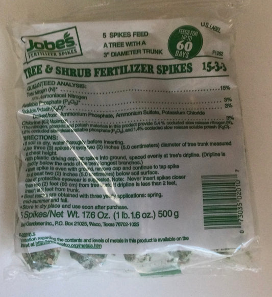 Tree & Shrub Fert Stake 5pk