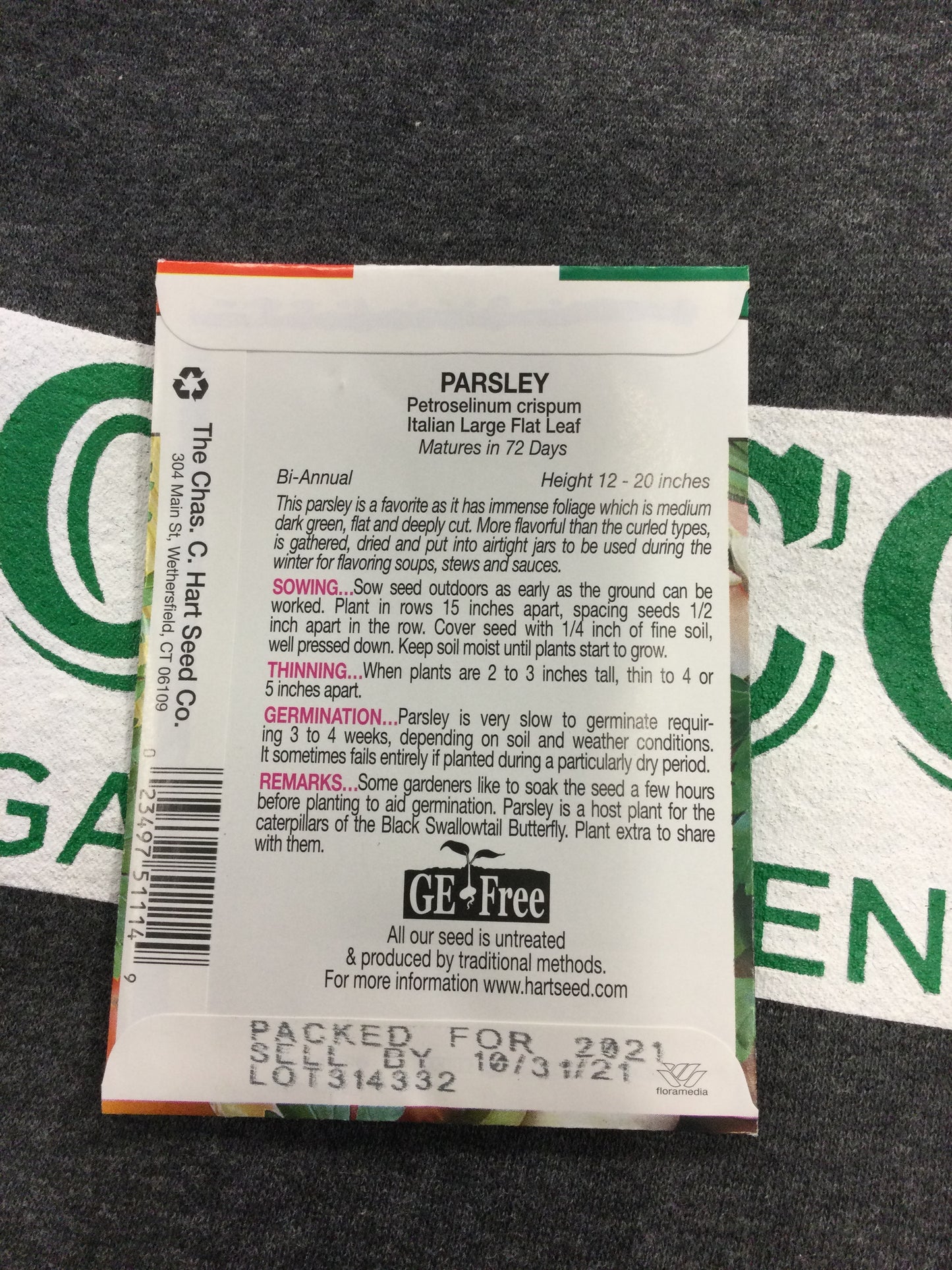 Herb Parsley Plain Leaf