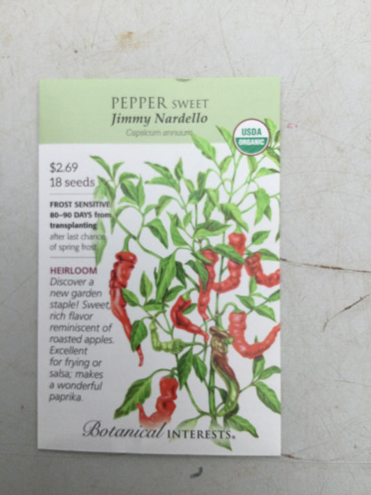 Pepper Sweet Jimmy Nardello ORG