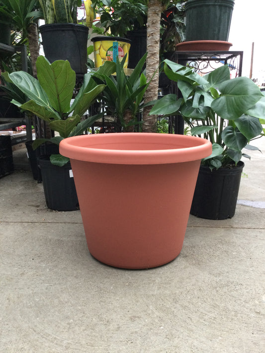 16" plastic pot Clay