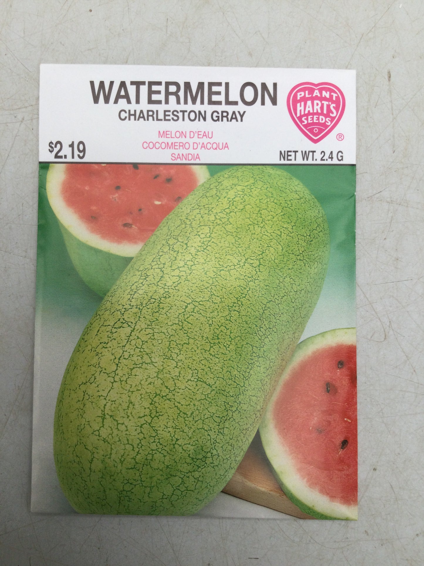 watermelon Charleston gray