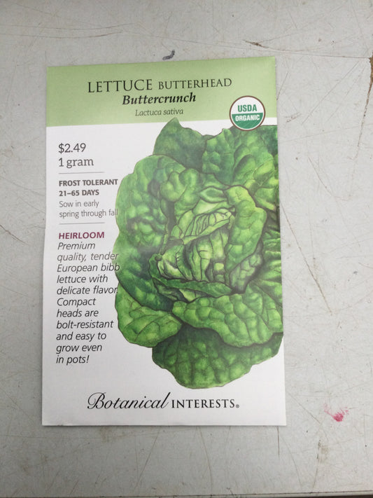 Lettuce Butterhead Butrcrnch ORG