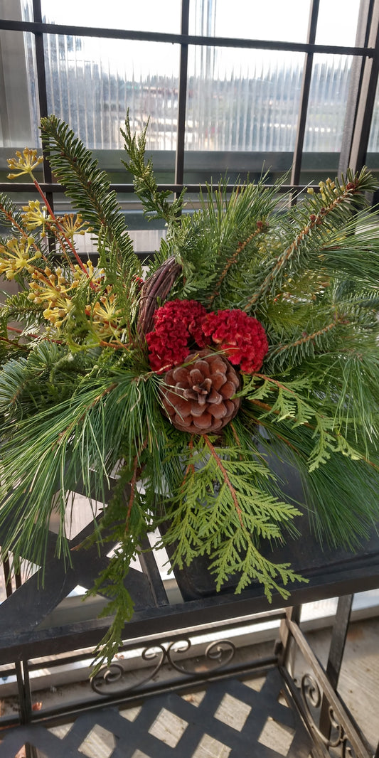 small birch arrangement