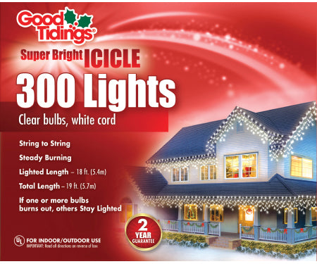300 Icicle light wh wire