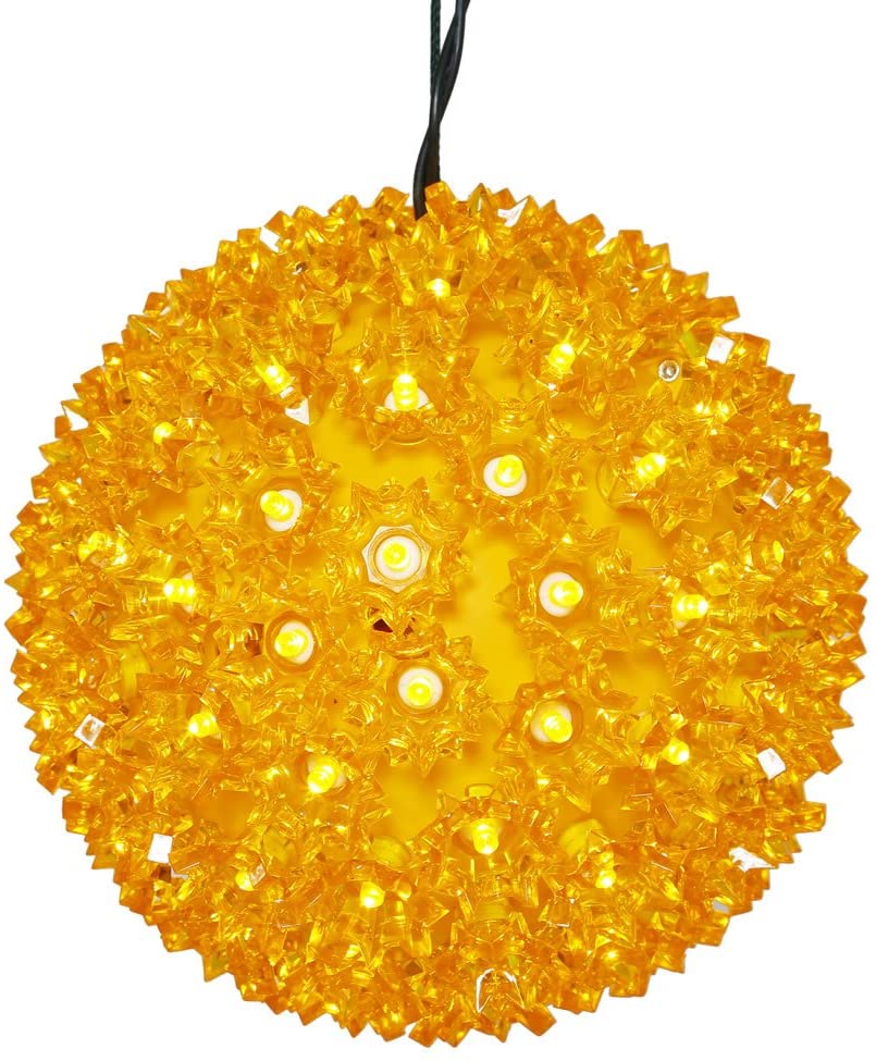6" gold LED sphere
