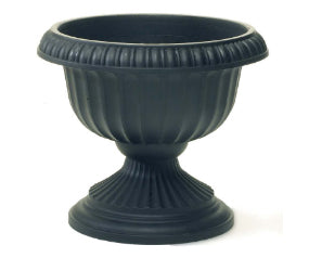 URN 12" GRECIAN BLK