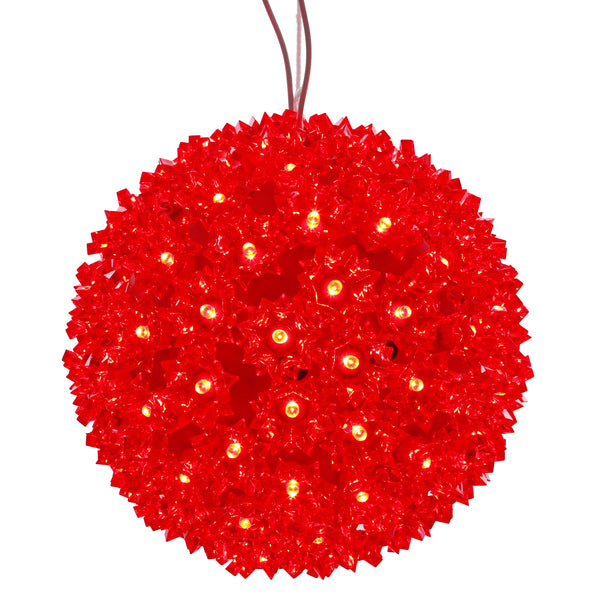 6" red LED sphere