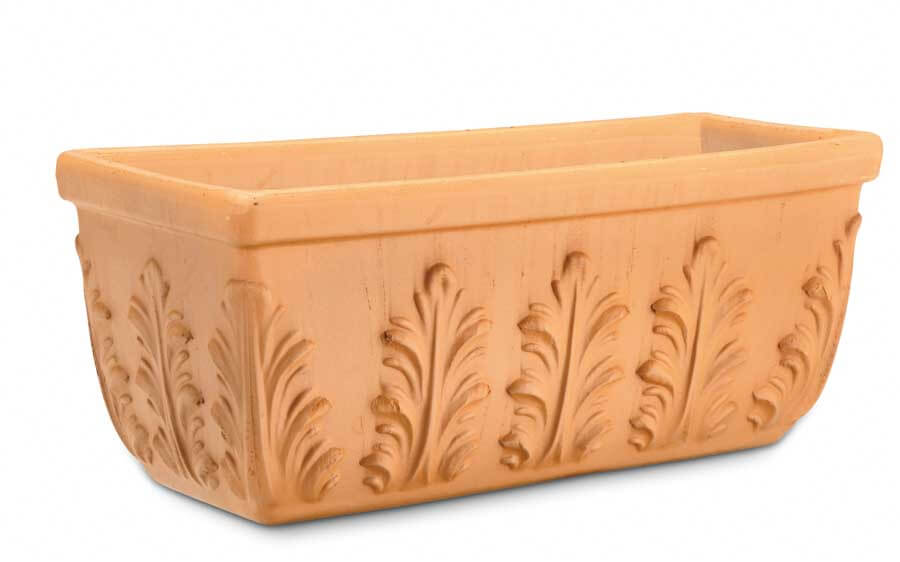 17" Roman window box clay