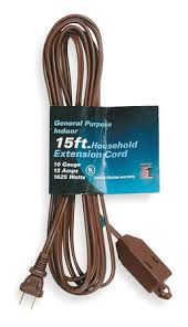 Ext Cord 15ft Br