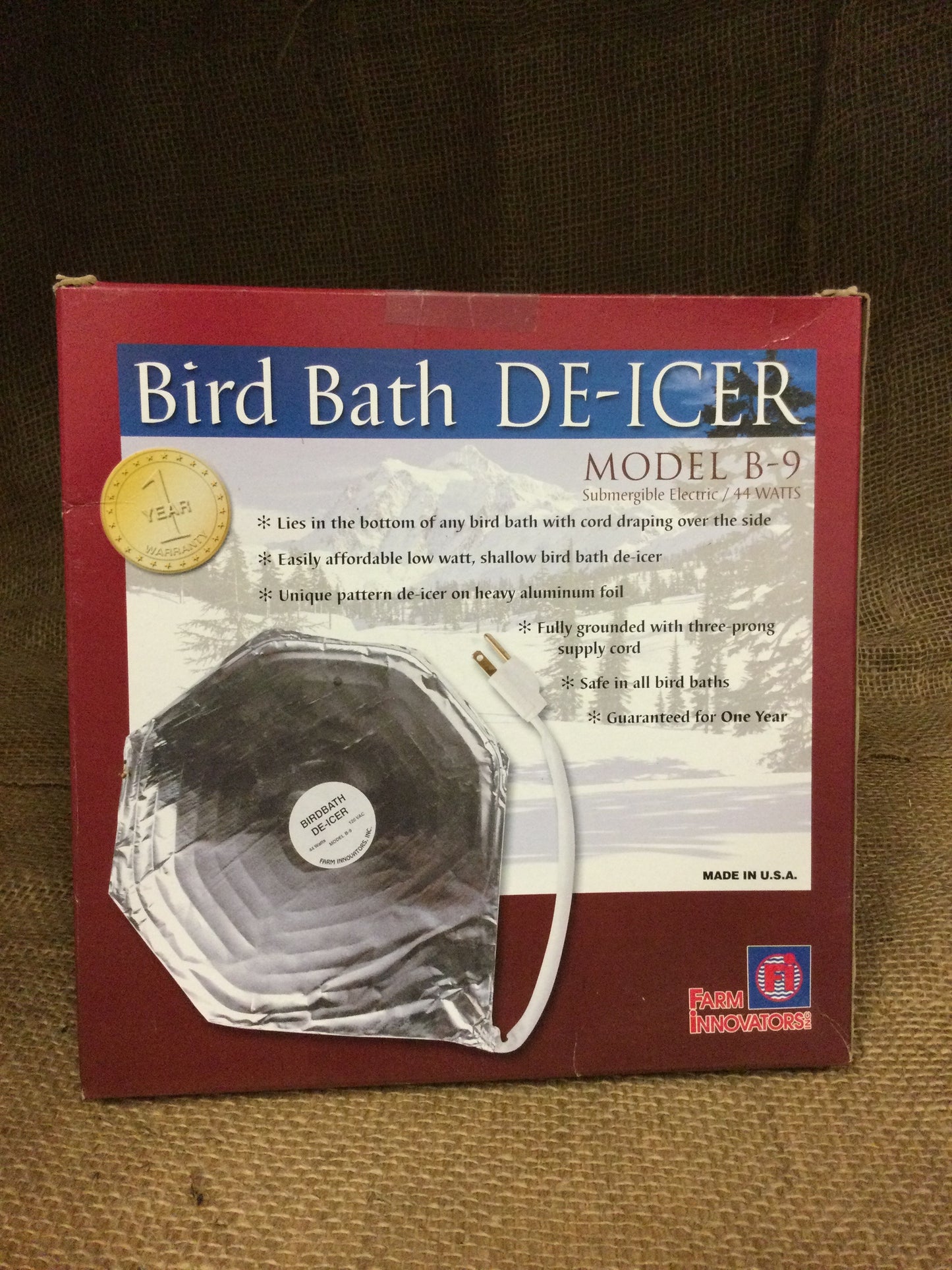 bird bath de-icer